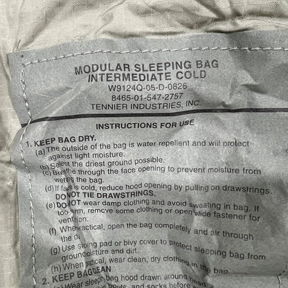 US Military Intermediate Cold Weather Sleeping Bag - Mummy Style (Genuine Issue)