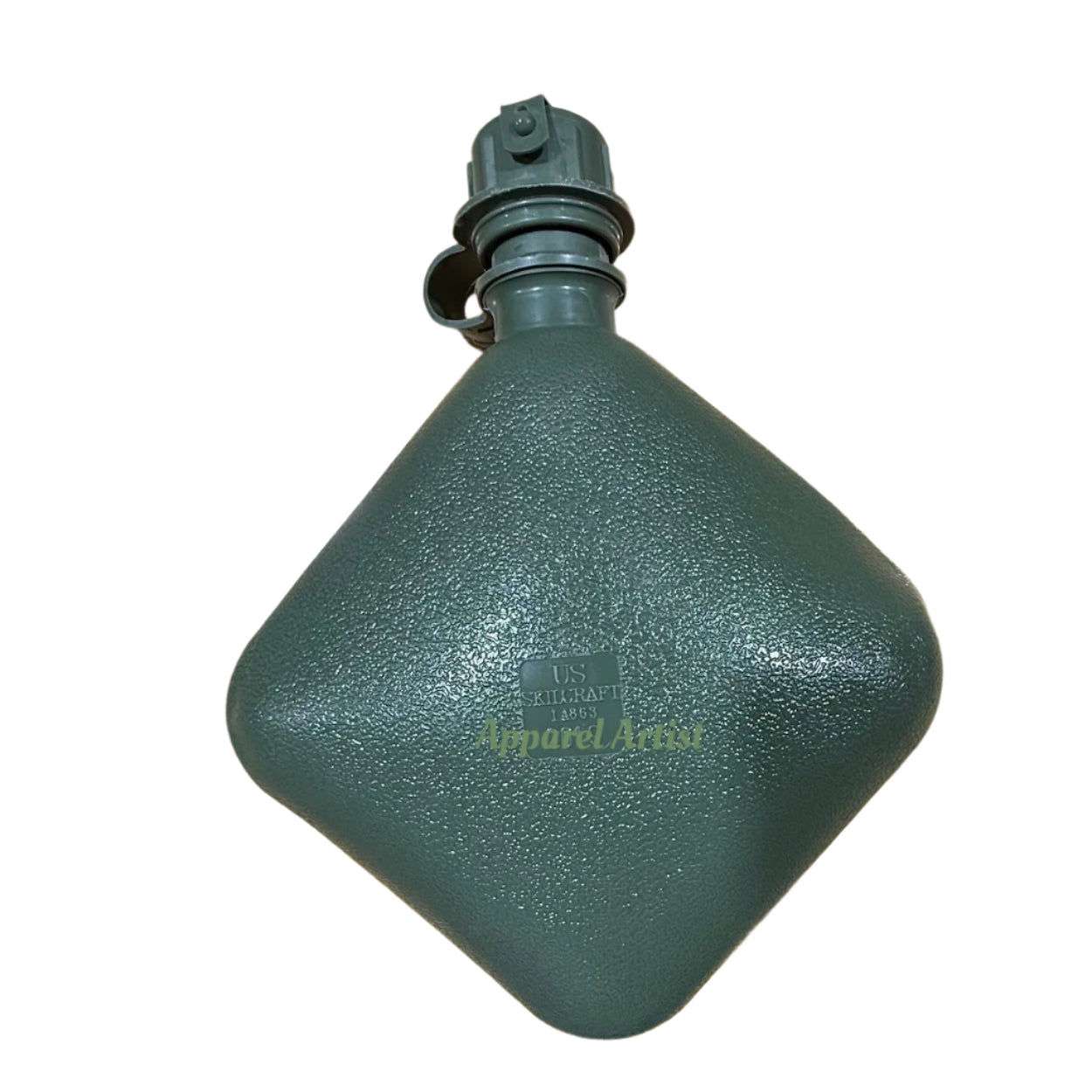 US Military 2-Quart Collapsible Water Canteen - Lightweight Field Hydration with M1 Cap