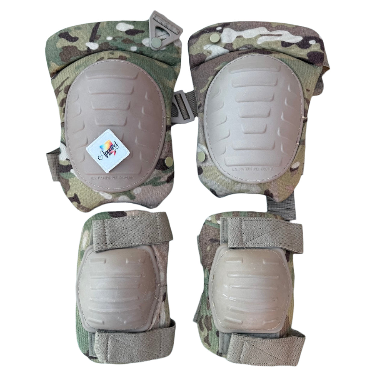 US Military OCP Elbow & Knee Pad Set - Multicam McGuire Nicholas Tactical Protection