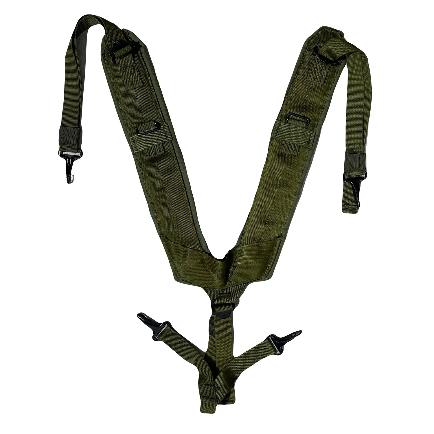 Military Y-Shaped Suspenders - Olive Drab LC1 Tactical Load Bearing