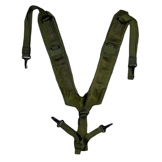 US Military Issued Y-Shaped Suspenders In Olive Drab LC1 By Rothco