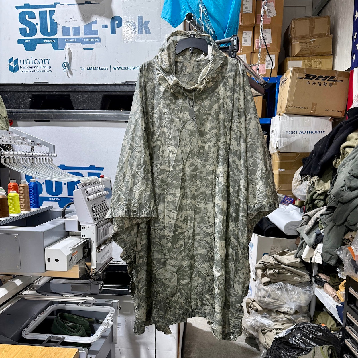 US Military Rain Poncho - ACU - Waterproof Tactical Field Gear
