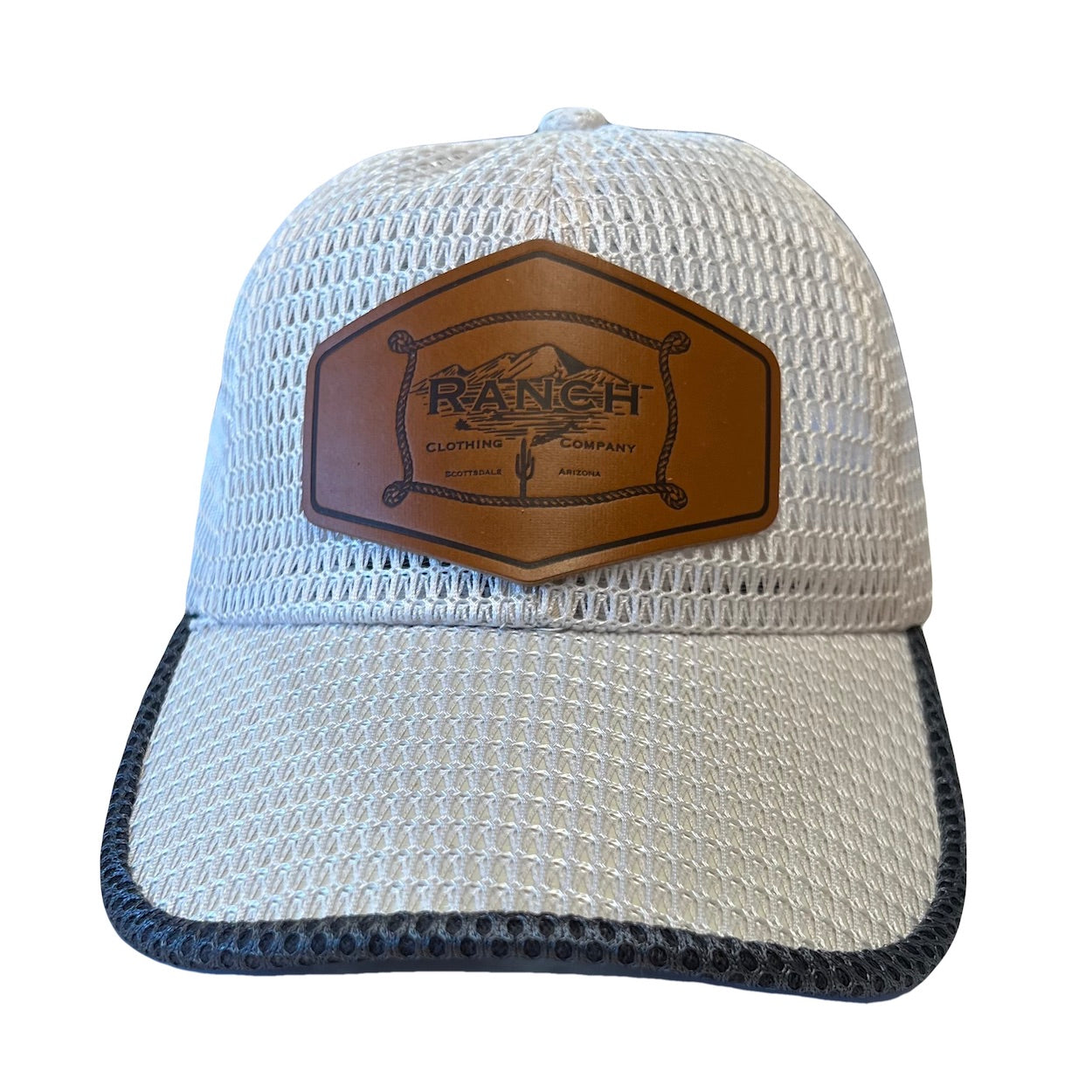 Ranch Leather Patch Mesh Hat