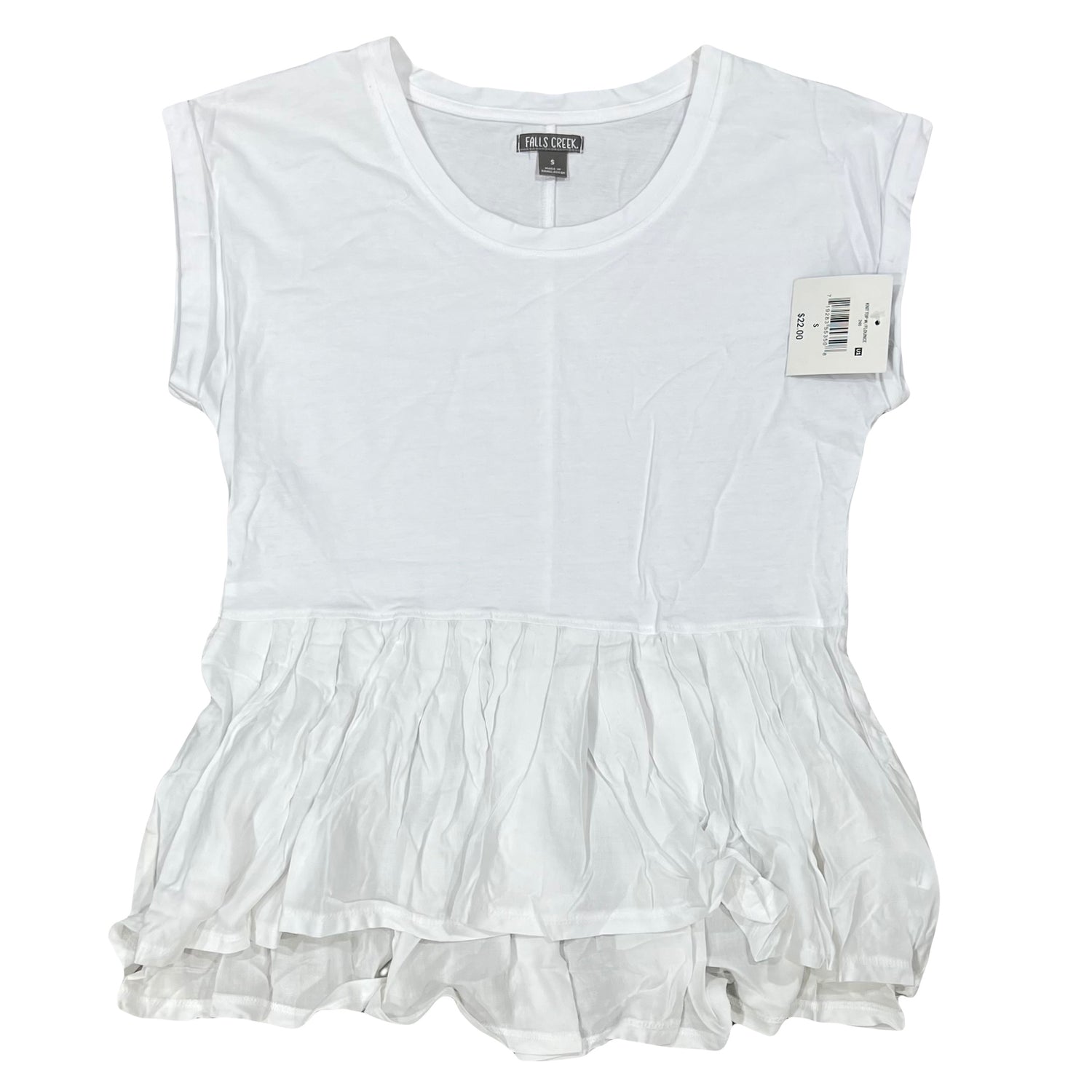 Women's Knit Top with Flounce Bottom by Falls Creek