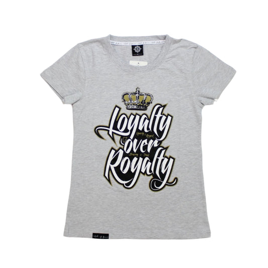RNF Women's Premium Royalty Fitted Tee - Ring Spun Cotton (Gray)
