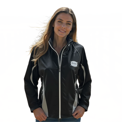 Ranch Clothing Company Women's Windbreaker - Water Resistant Jacket with Hood XS-2XL