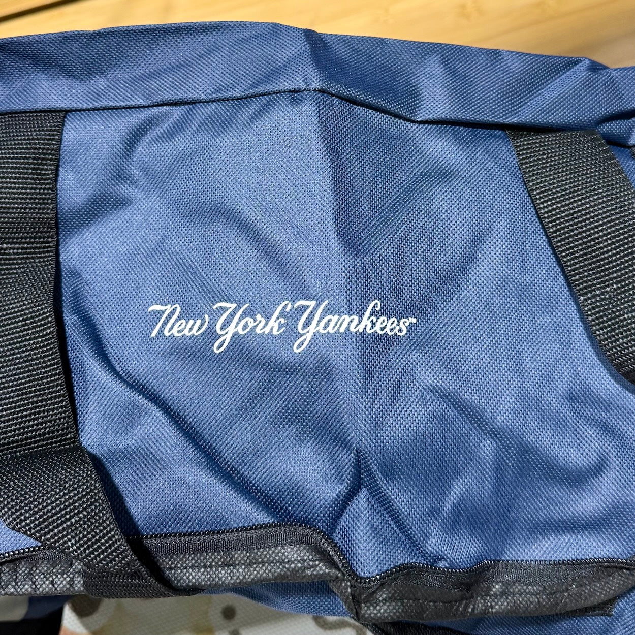 NYY Embroidered Duffle Bag - Official New York Yankees Travel Bag
