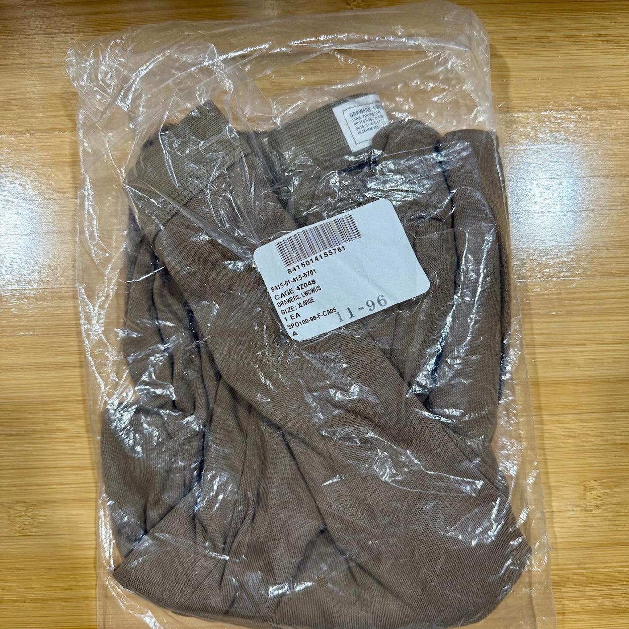 Peckham US Military Thermal Base Layer Drawers - GI Issue ECWCS Sizes S - L - XL