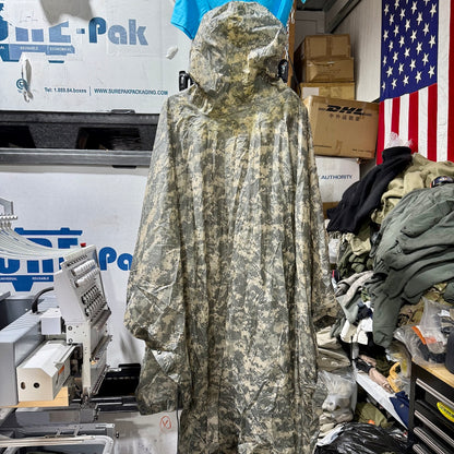 US Military Rain Poncho - ACU - Waterproof Tactical Field Gear