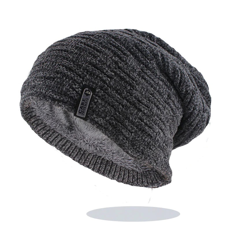 Knit Slouch Beanie Soft Lined Available In 3 Colors