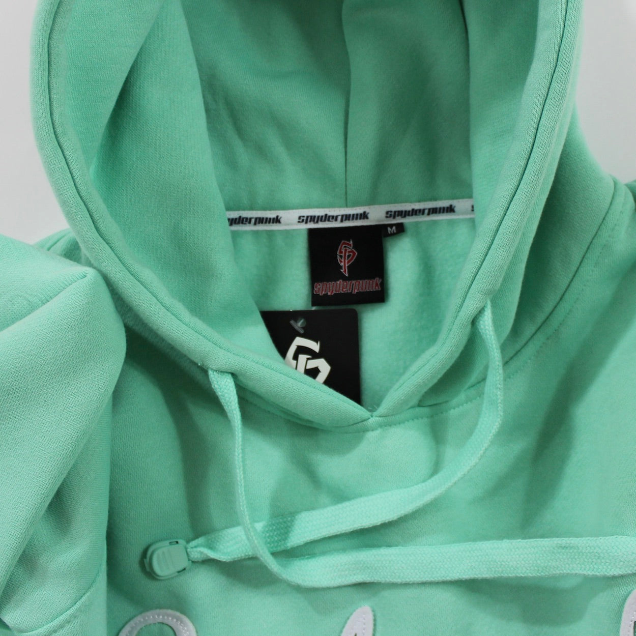 Spyderpunk Custom Sports Hoodie - Premium Mint Green Streetwear