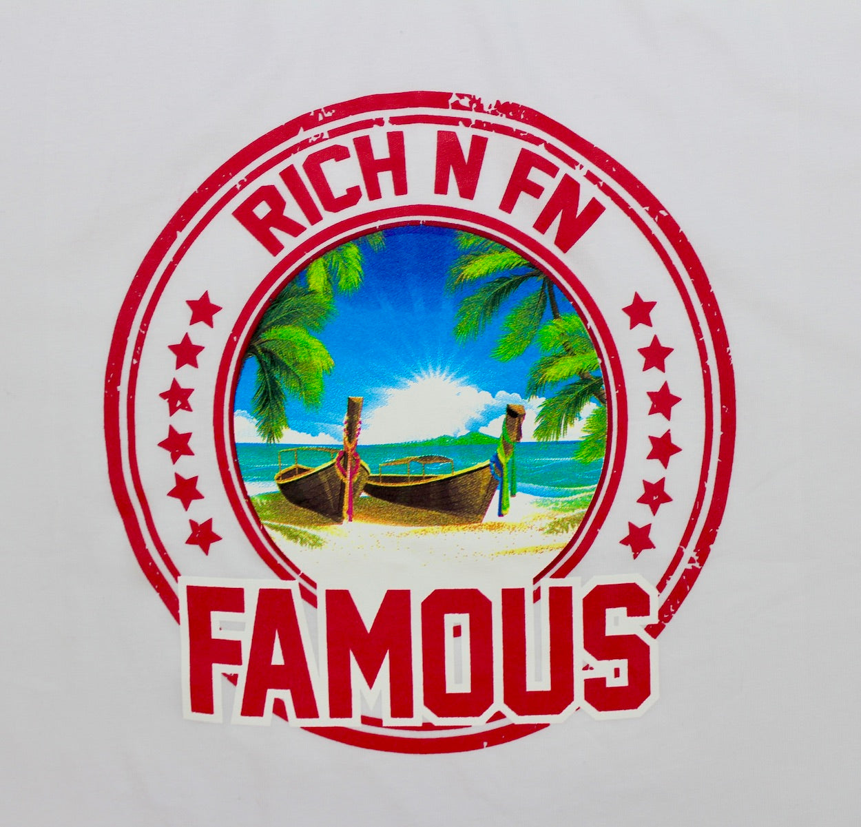 Men's White Permanent Vacation Tee