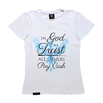 Women's Quality T Shirts With Custom Art Pay Cash On A Premium Tee