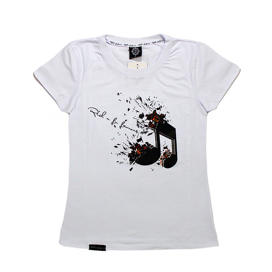 Women's T Shirt  premium Fitted  Play It Loud Tee