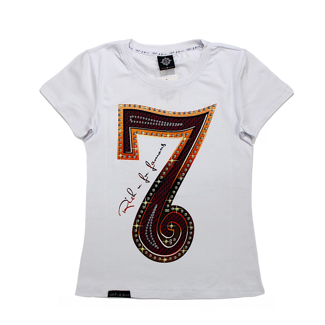 Women's Premium Fitted Tee Lucky 7 Hi Quality Art Amazing Details