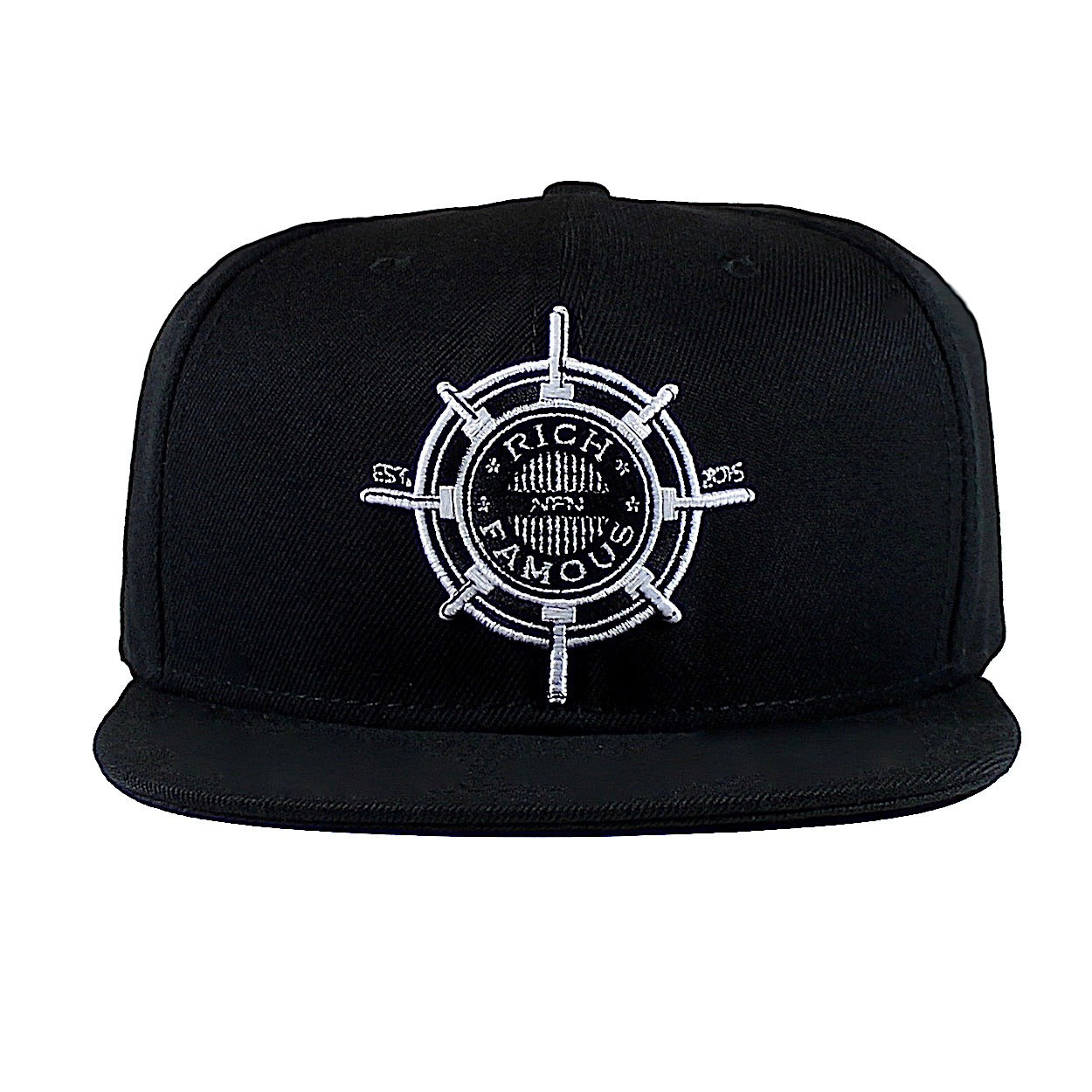 RnF Premium Black Snapback Cap - Embroidered Adjustable Baseball Hat