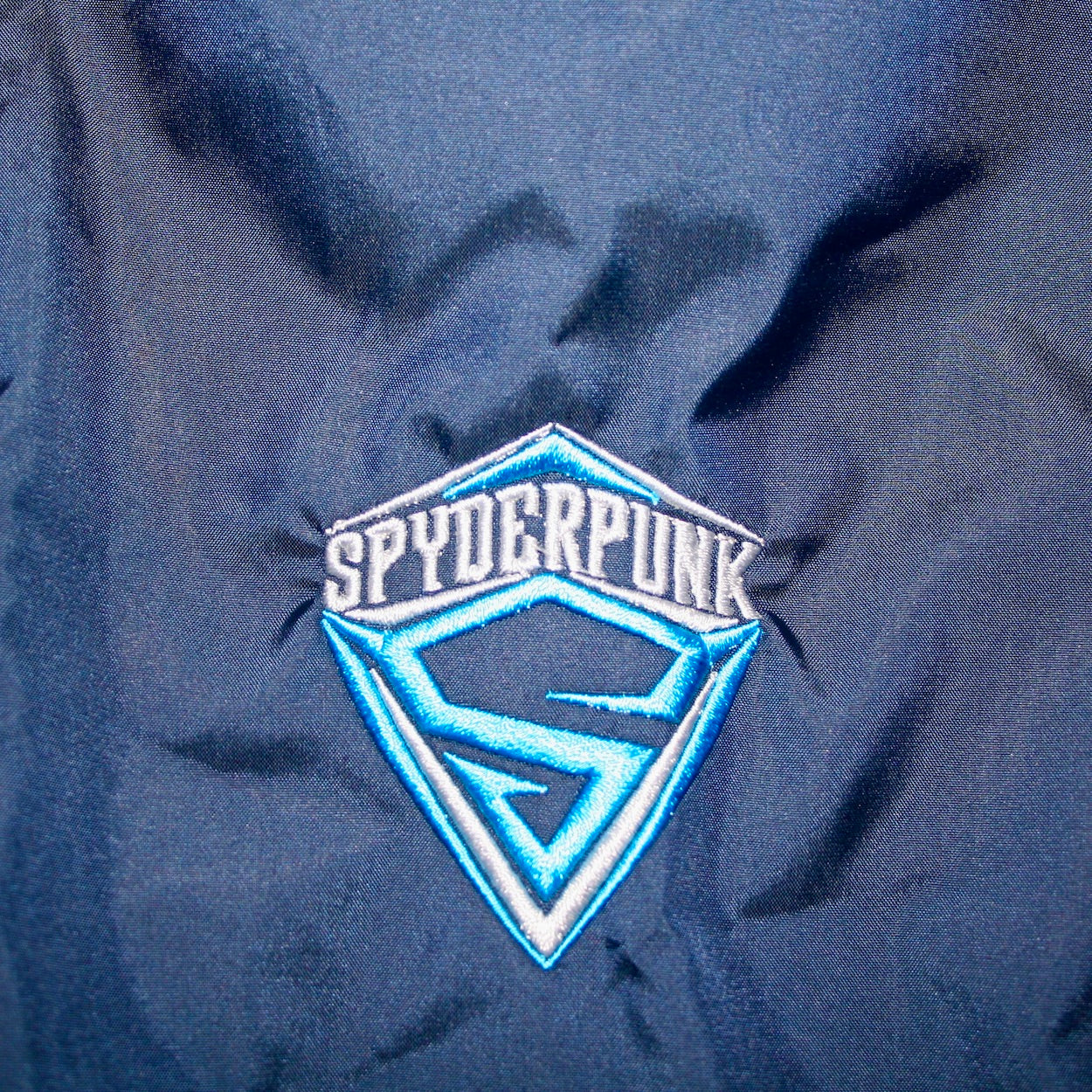 Spyderpunk Embroidered Zip Windbreaker