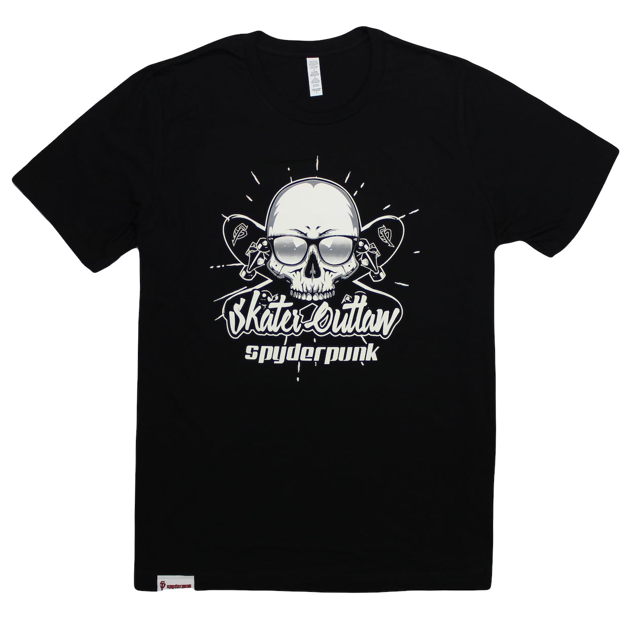 Graphic T Shirt Custom Design Printed Skater Outlaw With Hem tag For Authenticity