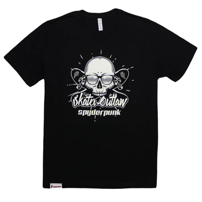 Skater Outlaw T Shirt In Black Or White