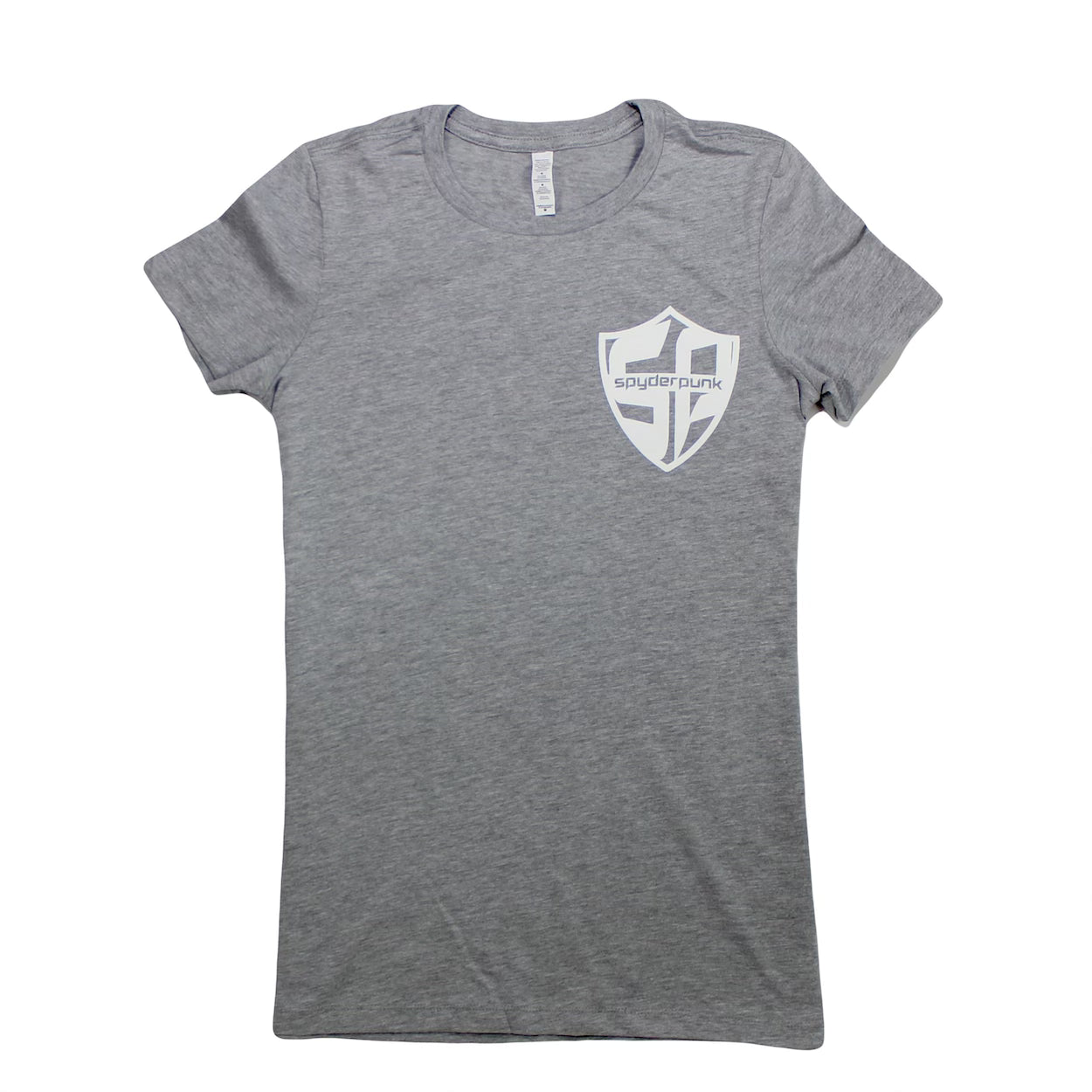 T Shirt Women's Fit With Custom Printed Badge tee In Gray