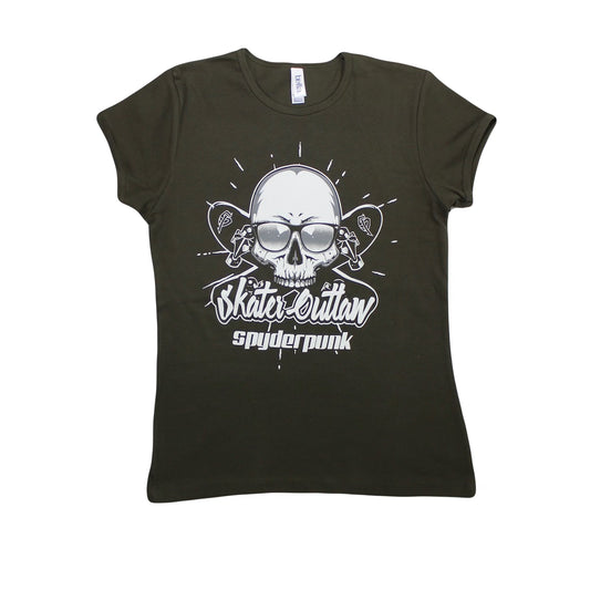 Women's T Shirt Fitted Skater Outlaw Tee