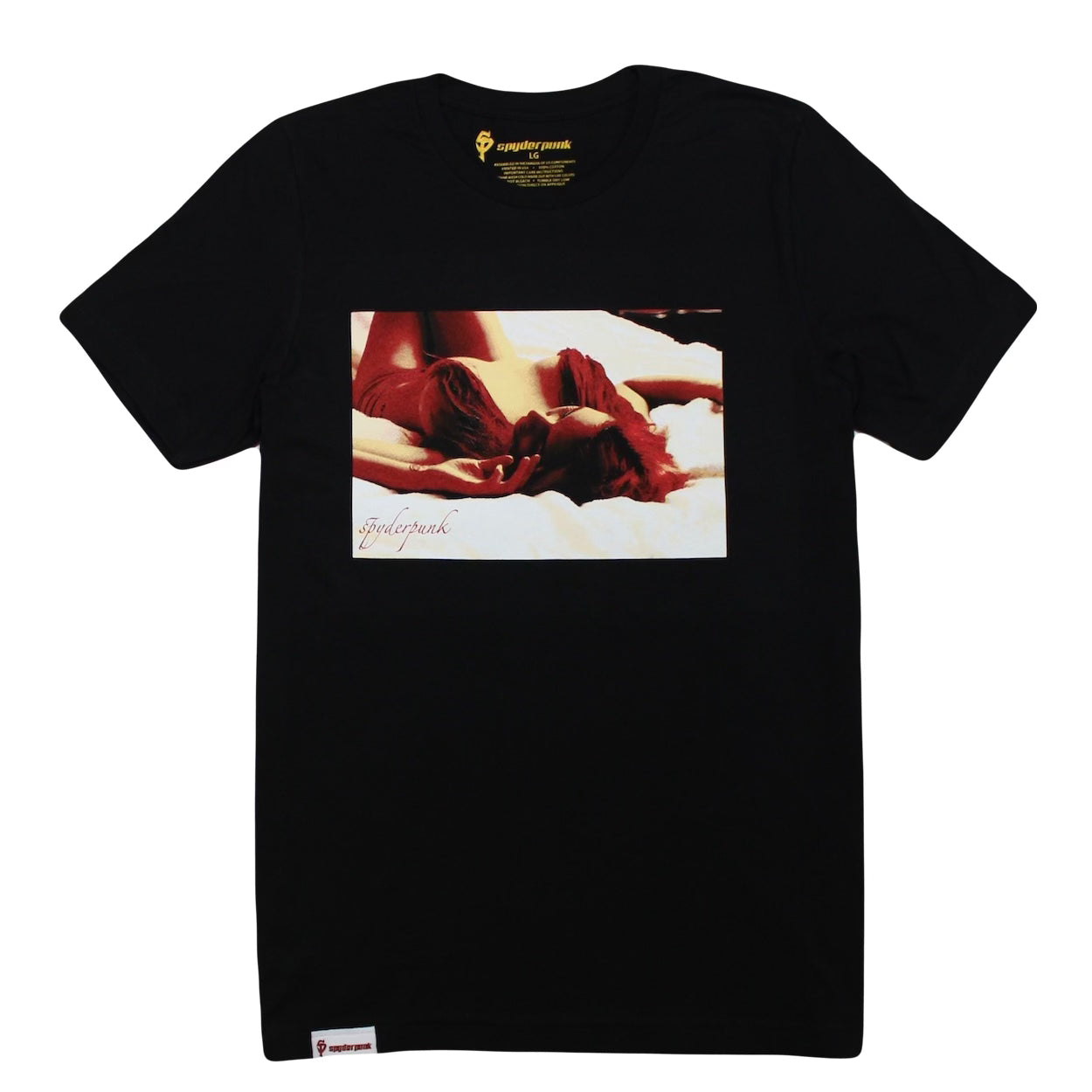Shop Black Graceful Tee