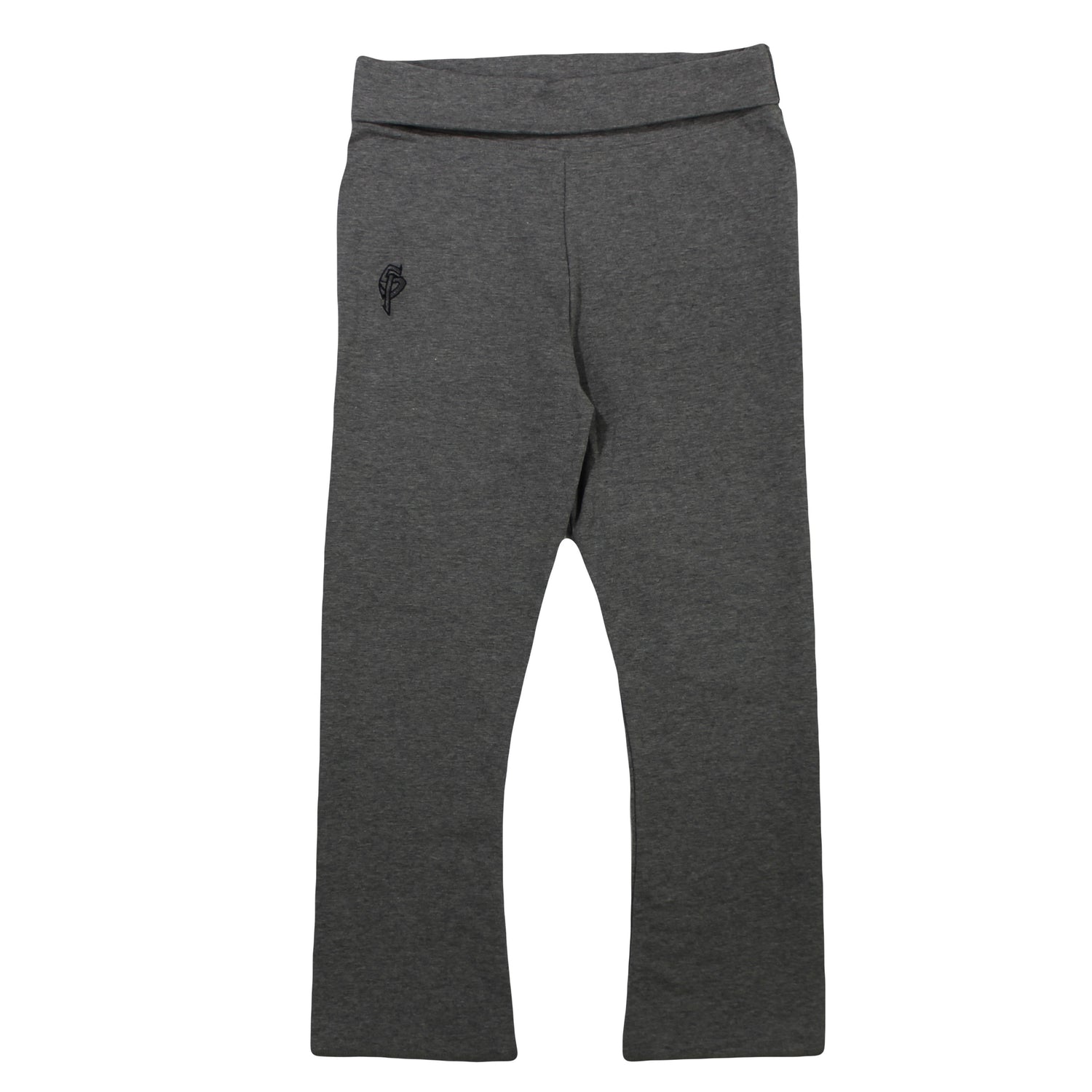 Women's Gray Casual Yoga Pants with Embroidered Spyderpunk Logo - Sizes SM-2XL