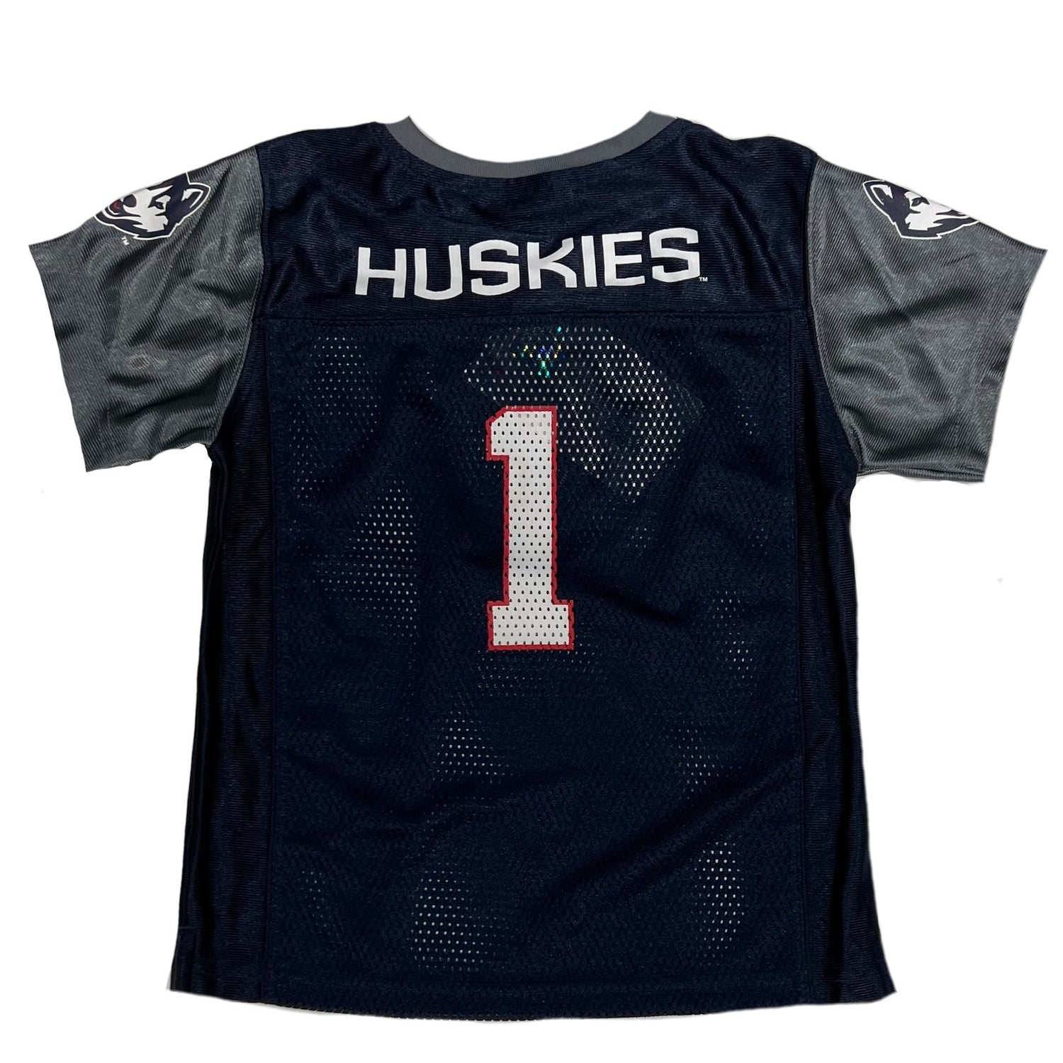 UConn Huskies Toddler Blue Football Jersey by Russell Sports